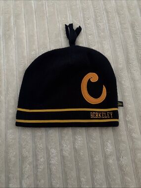 Kids Navy and Gold Berkeley Beanie Hat